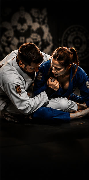 Turma masculino/feminino de jiu-jitsu na Fit Way Club