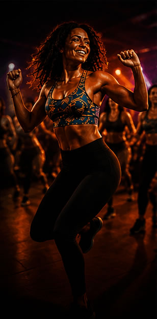 Aula de zumba na Fit Way Club